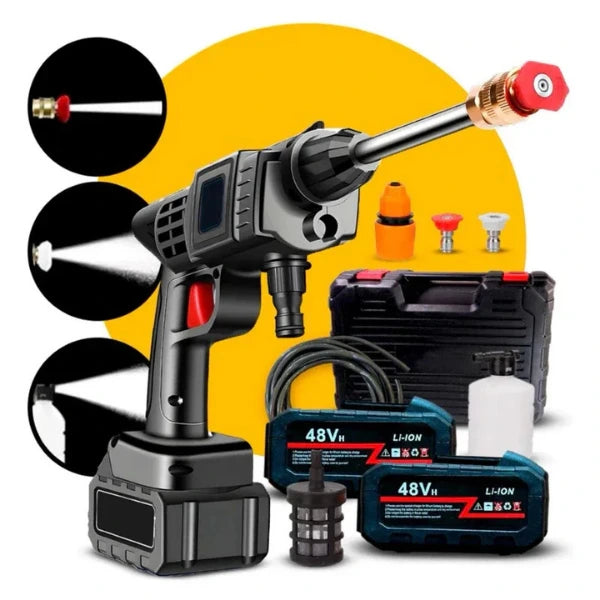 SUPER COMBO TURBOJET™ - Hidrolavadora Portátil + Aspiradora 3 en 1 + Doble Batería + Maletín