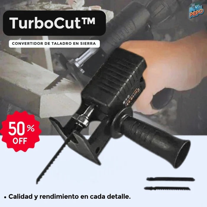 TurboCut™ - Convertidor de Taladro en Sierra