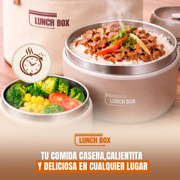 LunchBox - Lonchera Termica Premium con 3 Tupper