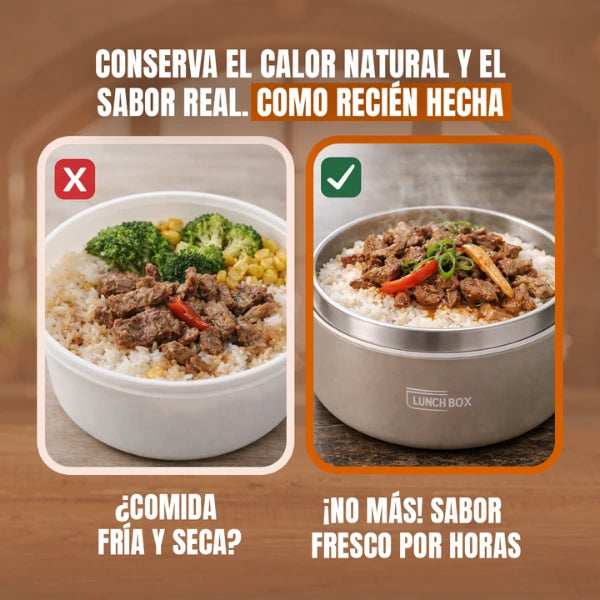 LunchBox - Lonchera Termica Premium con 3 Tupper