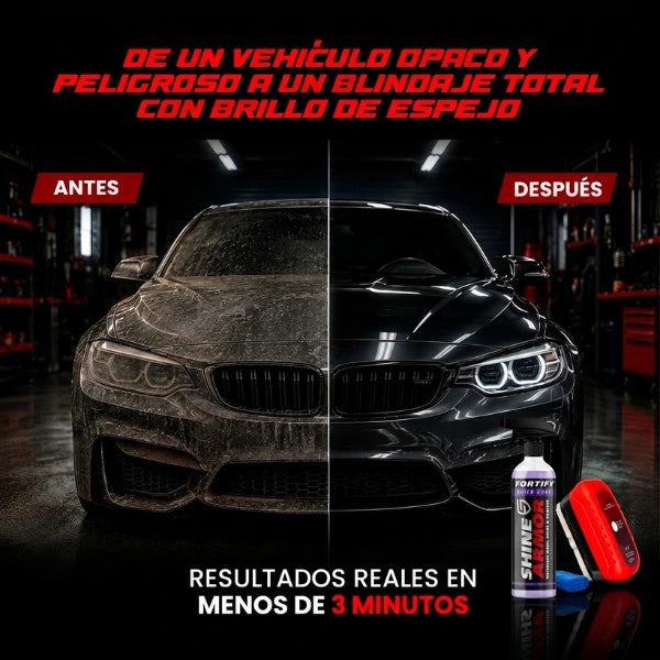 BLINDAJE EXTREMA: Spray Cerámico 3 en 1 + Limpiador Pulidor de Vidrio