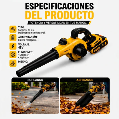 Soplador de Aire Inalambrico 2 en 1