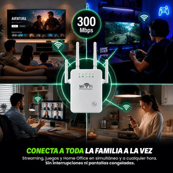 Repetidor y Amplificador Señal Wifi