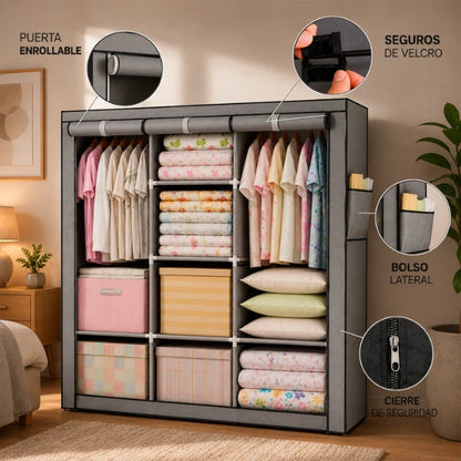 Closet Plegable Multiuso + Robot Aspirador 3 en 1