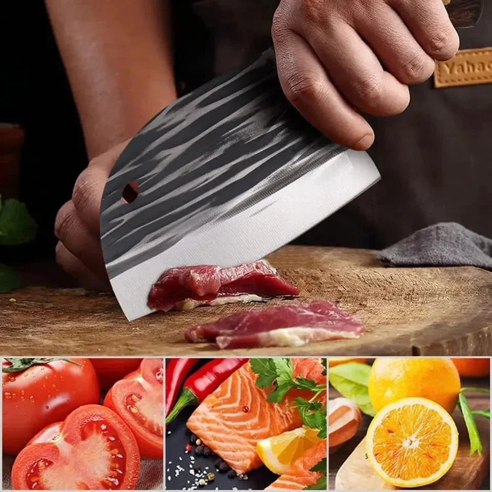 Cuchillo Japones Chef-Ku – Acero de Alta Precisión para Carne Asada y Parrilladas