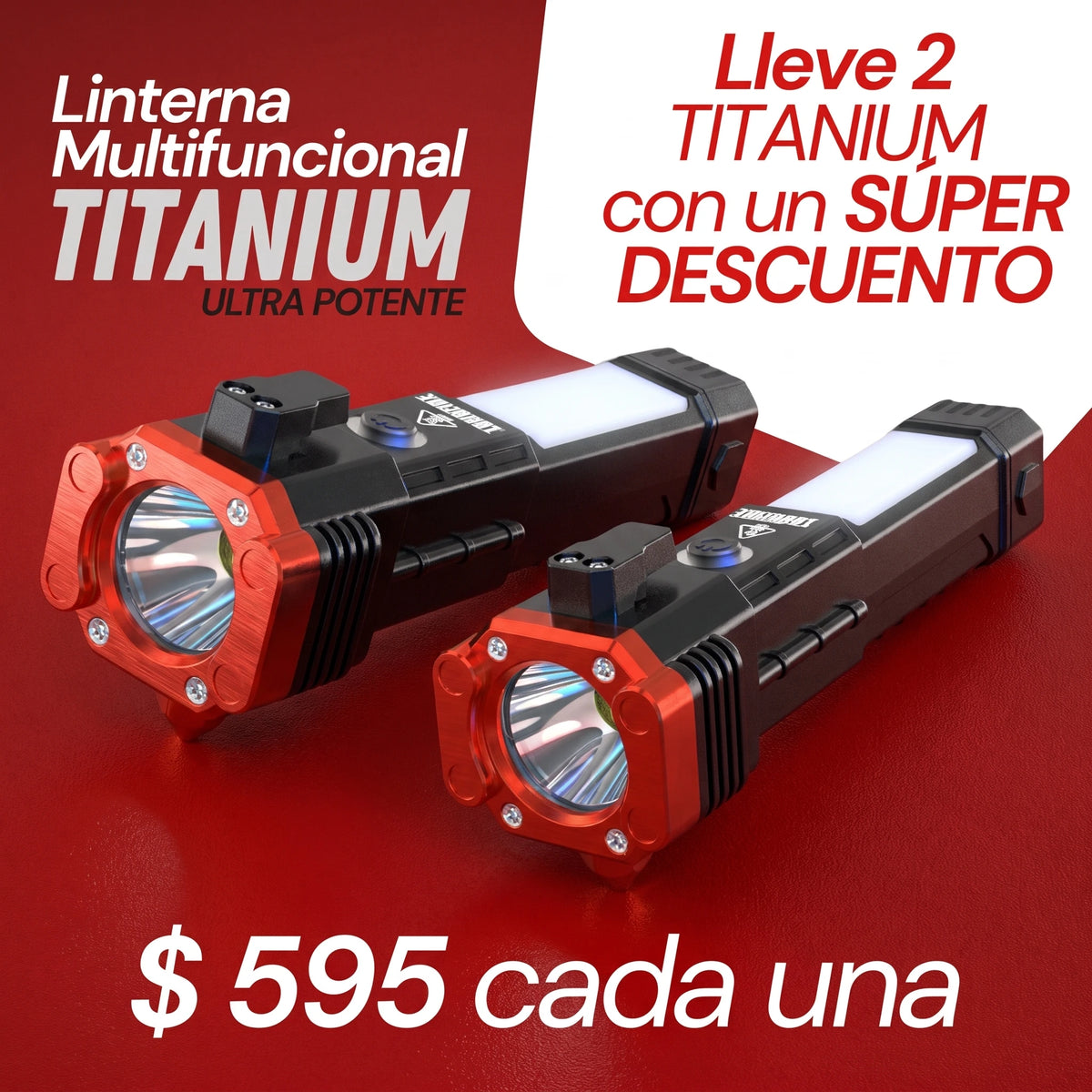 Linterna Táctica Multifuncional Titanium™