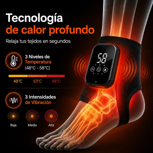 ThermoFit™ - Alivio Terapéutico con Calor y Masaje para tus Tobillos